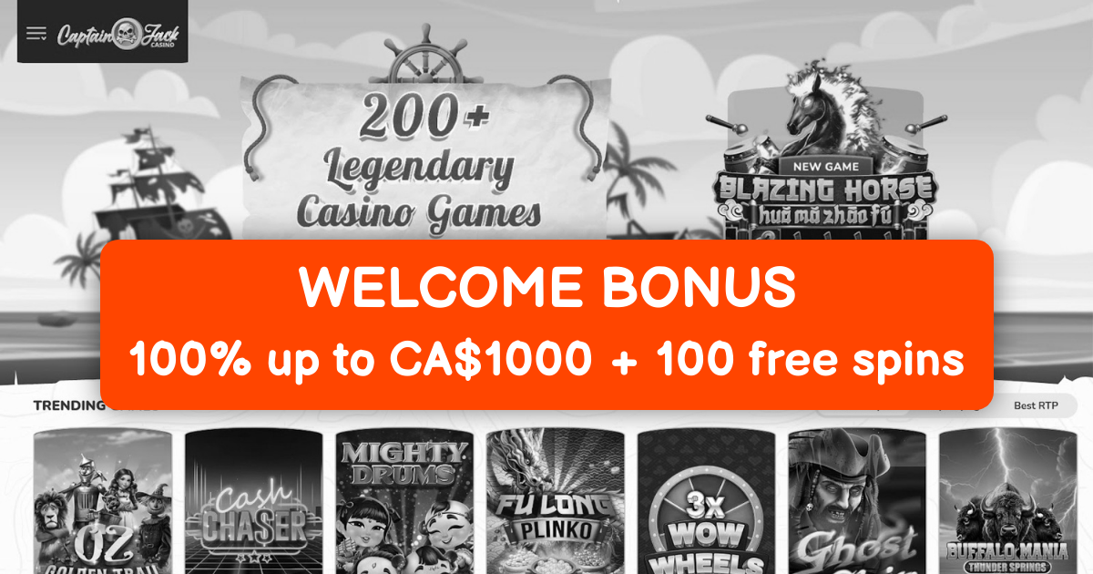 Captain Jack Casino - Canada's Top Online Slots Destination